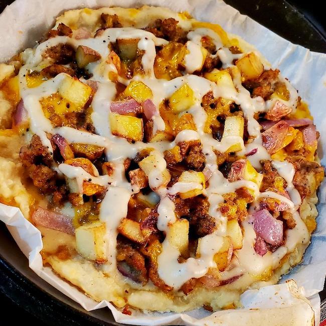 Brunch Biscuit Pizzas Recipe Image