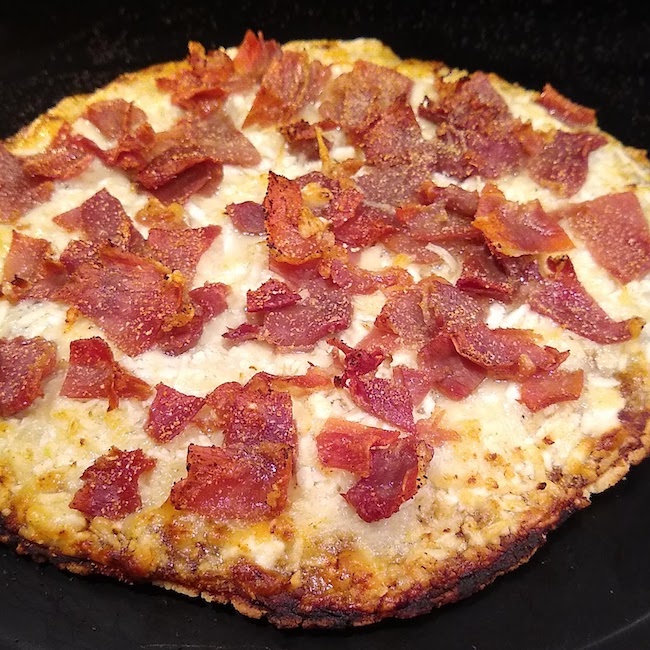 Primal Bacon and Sheep Cheese Pizza Recipe Image
